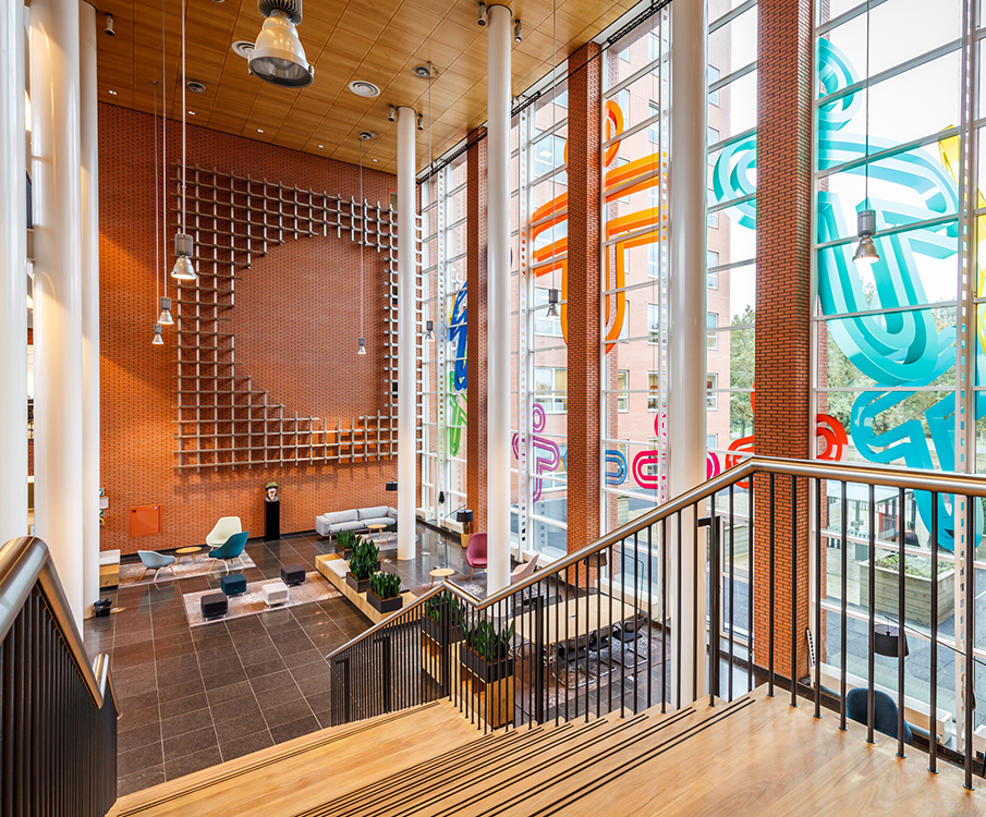 Eingangsbereich von Mediq in den Niederlanden